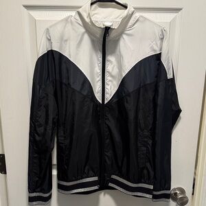 Victoria's Secret Black and White Windbreaker Jacket